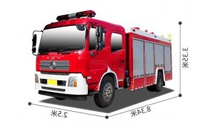 东风天锦水罐消防车（6吨）图片