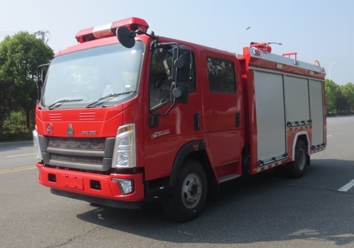 豪沃轻卡泡沫消防车(4.5吨)